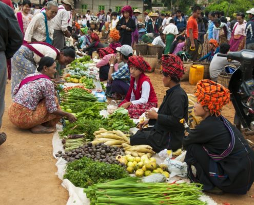 Five Day Market in Inle Lake Inle Lake Myanmar Burma