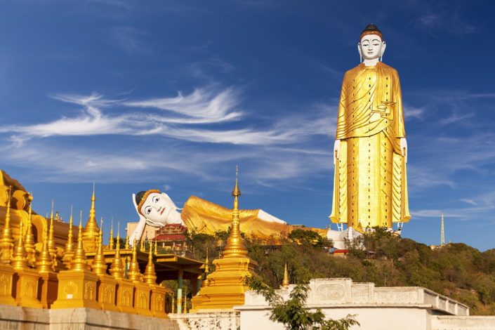 Monywa Myanmar Burma Giant Buddha Image Monywa Myanmar Burma Giant Buddha Image