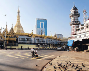 Islam mosque in yangon Myanmar Burma