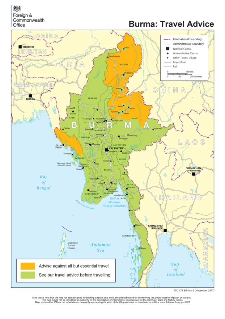 Myanmar safe traveling